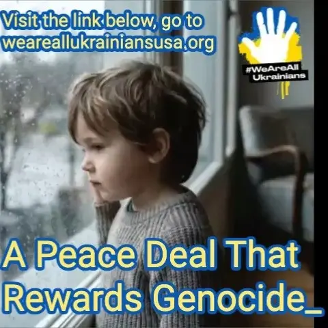 The UN Genocide Convention directly addresses the forcible transfer of children from one group to another by defining it as an act of genocide, and warns that any peace agreement that does not include full repatriation would amount to the international community implicitly accepting 
that genocide can create permanent outcomes if enough time passes.

#WeAreAllUkrainians #BringThemHome #UkrainianChildren #StandWithUkraine #Donate #StolenChildren #HumanRights#ChildRights#FundRescue