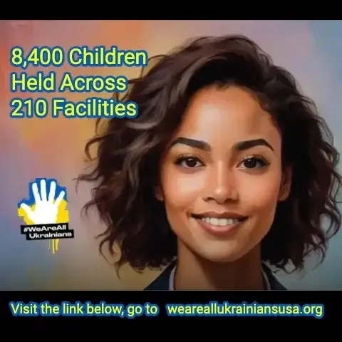 8,400 Children Held Across 210 Facilities
Report: Thousands of Ukrainian Children Held in Russia and Occupied Territories
Yale’s Humanitarian Research Lab identified more than 8,400 individual children held across 210 facilities inside Russia and occupied territories. With an additional 2,219 children sent to Belarus for re-education, two were transferred to a camp in North Korea, and as of early 2026, roughly 2,000 children have been returned.

#WeAreAllUkrainians #BringThemHome #HumanitarianAid
#StandWithUkraine #Donate #StolenChildren #HumanRights#ChildRights#FundRescue